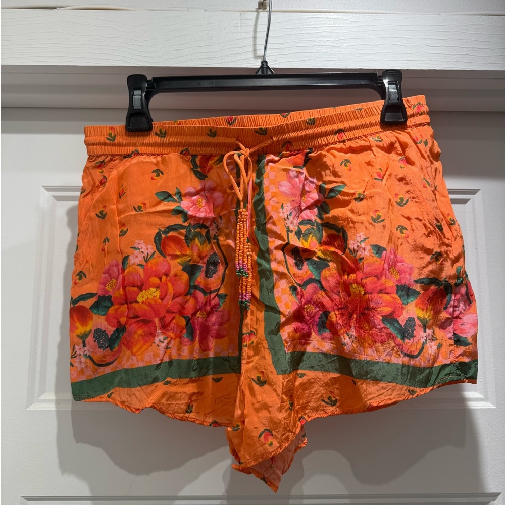 Floral Orange Women's Shorts
